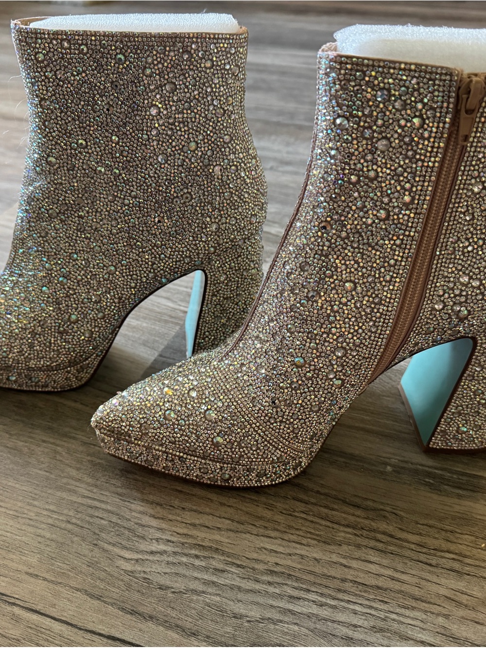 Betsy Johnson Della Booties in Rhinestones - Picture 5 of 10